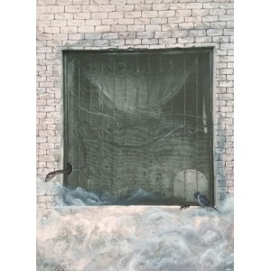 Hafsa Sarfraz, 06 x 08 Inches, Gouache and inkjet print on paper, AC-HSR-002